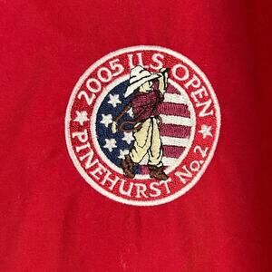 EUC Tommy Hilfiger GOLF 2005 US OPEN PINEHURST No.2 Embroidered 1/4 Zip Pullover